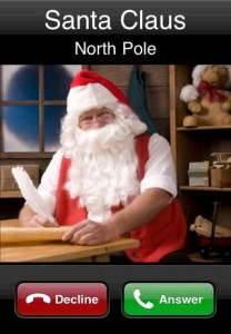 Parents calling Santa app