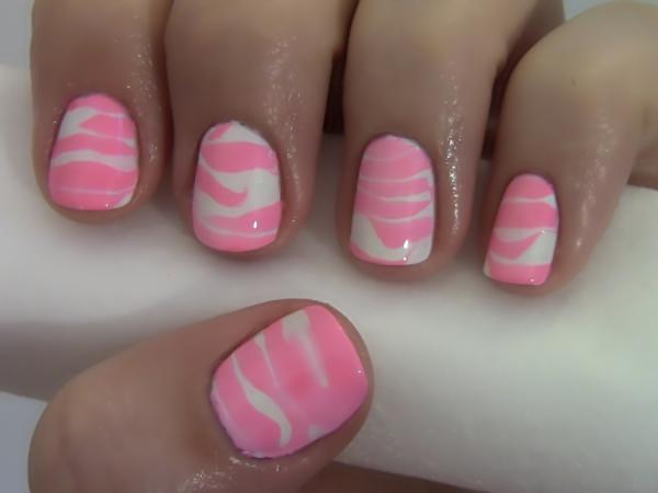 Pink and White